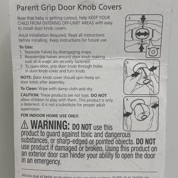 NIB Baby Proofing - Door Knob Covers, Power Strip Covers, Furniture Straps - Picture 8 of 15